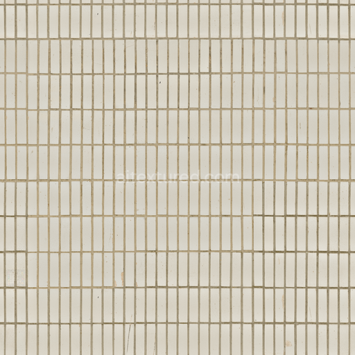 Long White Tiles — White Tiles Scuffed Damaged Long White — PBR seamless 3D texture