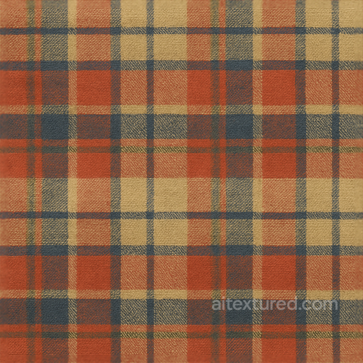 Wallpaper With Retro Plaid Woven Cotton Textile Pattern seamless Wallpaper PBR texture
