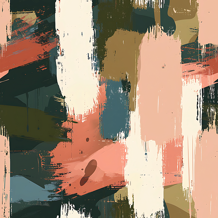 Artistic Brush Stroke Camouflage with Abstract Organic Shapes seamless PBR texture preview