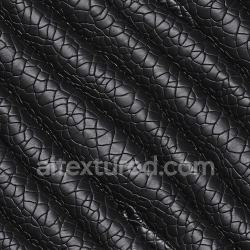 seamless Seamless 3D Cracked Black Leather PBR Texture with Glossy Finish and Deep Grain texture 8k free download PBR