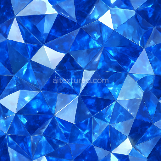 Seamless 3d texture pbr 8k sapphire gemstone cut facet edges sparkling natural crystal