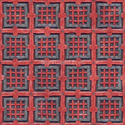 Stylized Cartoon Hand Painted Handpainted Metal Plates — Seamless PBR Texture