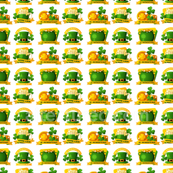 seamless Seamless 3D PBR texture with vibrant St Patrick Day symbols and icons texture 8k free download PBR