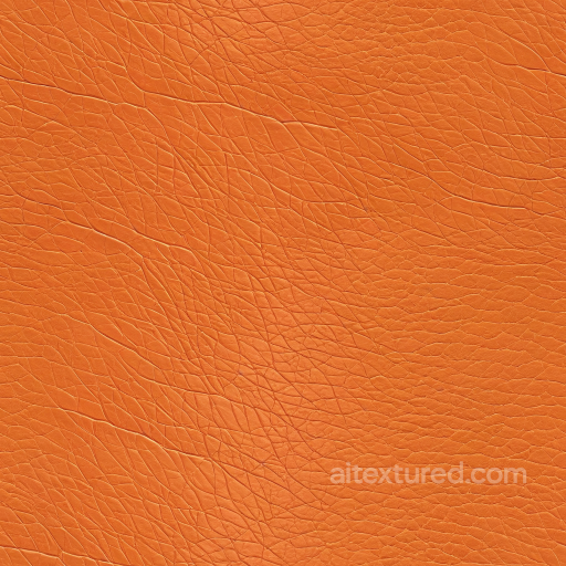 Aged Orange Leather PBR Texture with Fine Wrinkles seamless Leather PBR texture