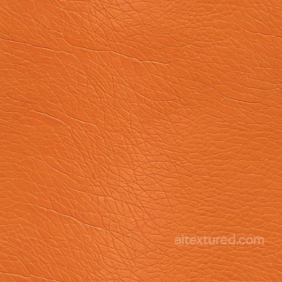Aged Orange Leather PBR Texture with Fine Wrinkles Leather texture preview