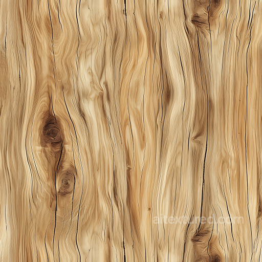 Rustic Pine Wood Texture Featuring Natural Knots and Grain Patterns seamless Wood PBR texture