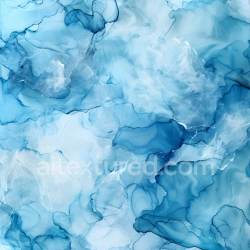 seamless Seamless 3D Alcohol Ink PBR Texture with Soft Blue Fluid Layers and Subtle Veining texture 8k free download PBR