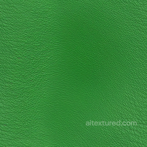 Seamless Bright Green Pebbled Leather PBR Texture with Fine Grain and Natural Wrinkles seamless Leather PBR texture
