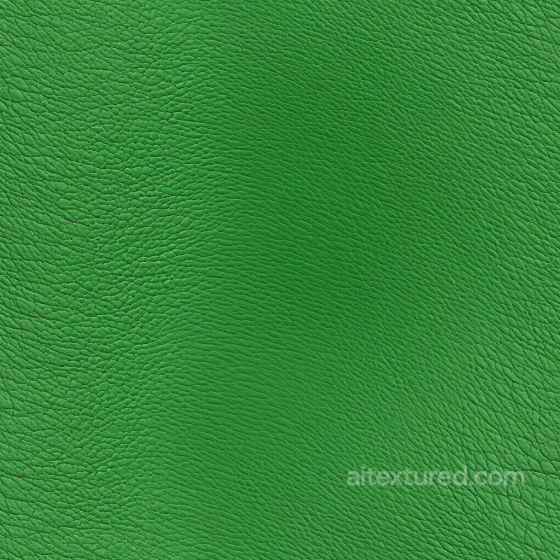 Seamless Bright Green Pebbled Leather PBR Texture with Fine Grain and Natural Wrinkles Leather texture preview