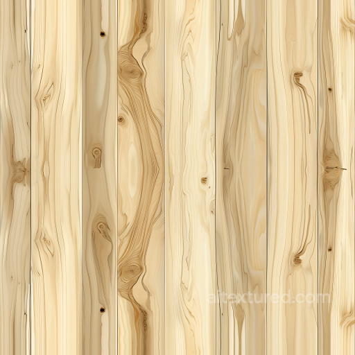 Pine Wood Planks PBR Texture With Natural Knots and Light Grain seamless Wood PBR texture
