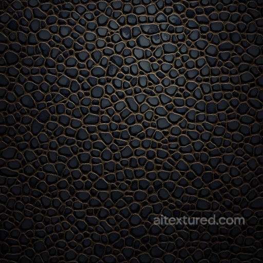 Black Reptilian Skin Seamless Texture with Detailed Scale Structure and Subtle Sheen seamless Skin PBR texture