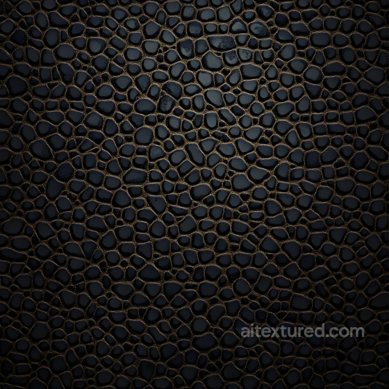 Black Reptilian Skin Seamless Texture with Detailed Scale Structure and Subtle Sheen Skin texture preview