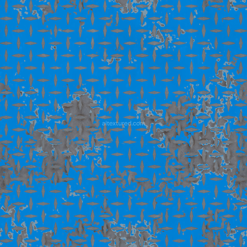 Seamless diamond plate texture showing reflective metal surface