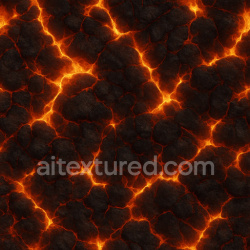 seamless Glowing Fire Ground Texture texture 1024x1024 free download PBR