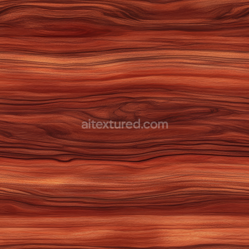 Seamless 3D PBR Red Mahogany Wood Texture With Rich Grain Patterns