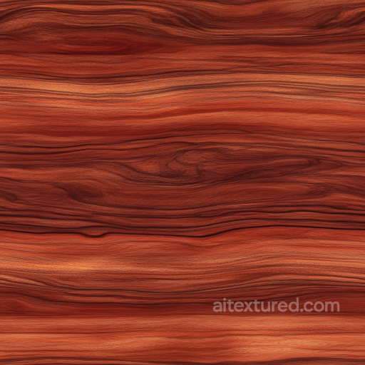 Red Mahogany Wood Texture With Rich Grain Patterns seamless Wood PBR texture