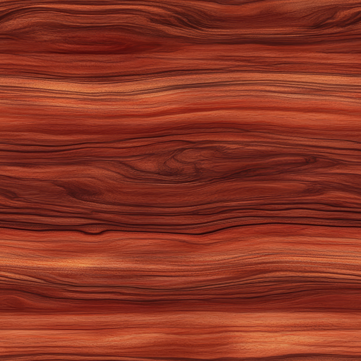 Red Mahogany Wood With Rich Grain Patterns seamless PBR texture preview