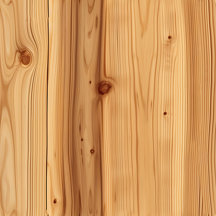 Pine Wood Planks with Natural Grain and Knots seamless PBR texture preview