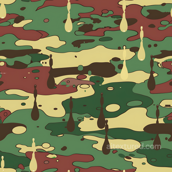 Woodland Camouflage Texture with Organic Blotches and Earthy Tones Color Camouflage texture preview