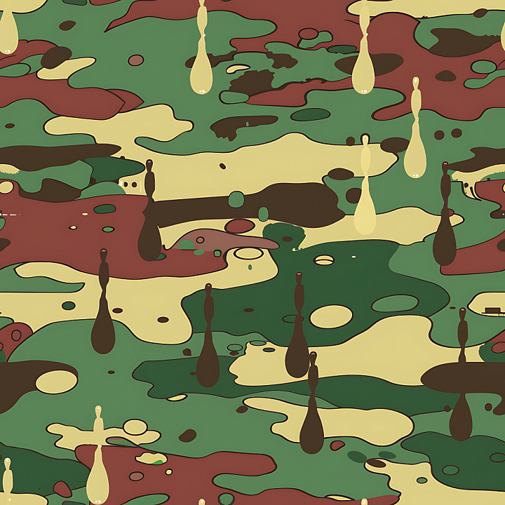 Woodland Camouflage with Organic Blotches and Earthy Tones seamless PBR texture preview