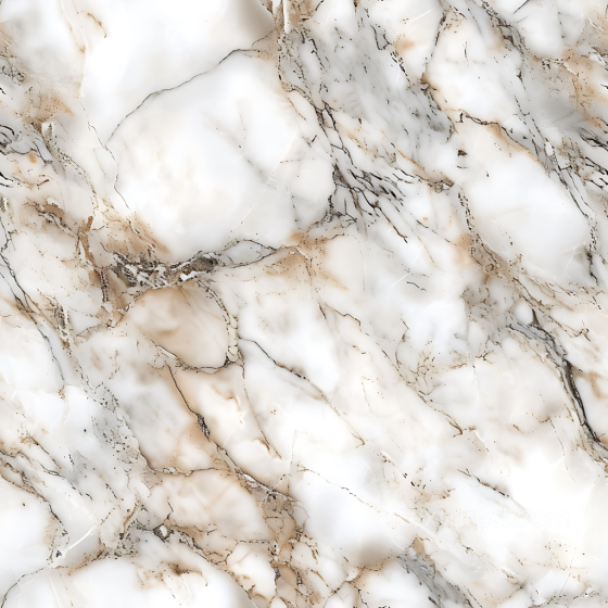 Arabescato White Marble PBR Texture with Soft Brown Veins Marble texture preview