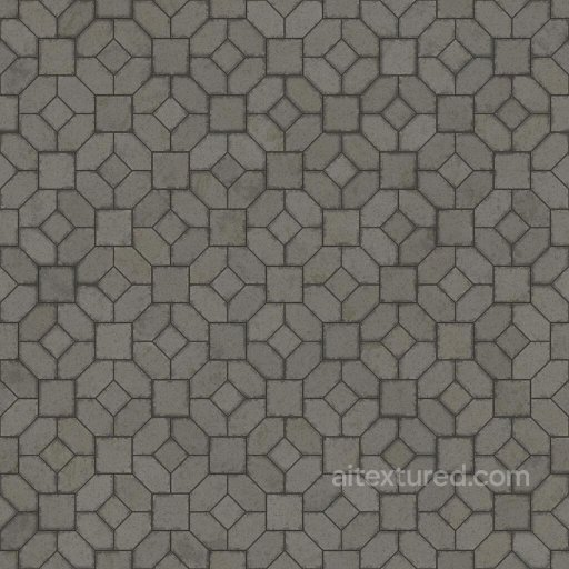 Floor Pavement Tiles of Squares and Diamond Shapes | Free PBR seamless Brick PBR texture