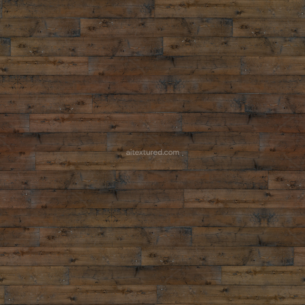 Seamless dark wood planks texture for 3D rendering