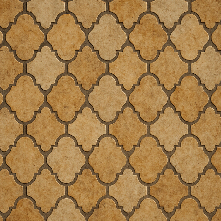 Moroccan Arabesque Repeating seamless PBR texture preview