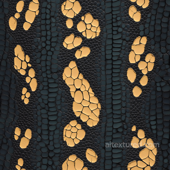 Stylized Cracked Skin PBR Texture Featuring Golden Flakes and Organic Patterns Skin texture preview