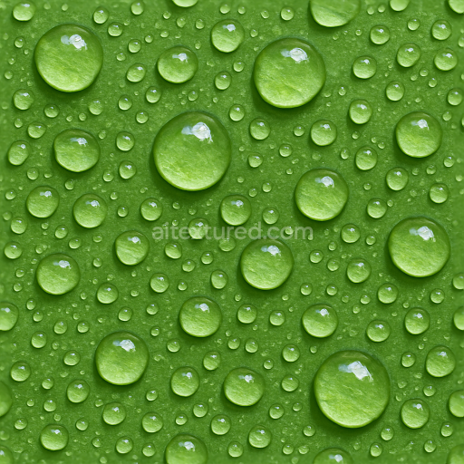 Seamless 3d texture pbr 8k fresh dew droplets on leaf surface