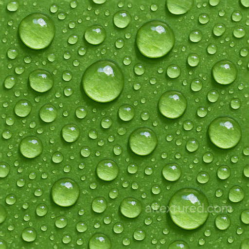 Fresh Dew Droplets On Leaf Surface seamless Drops PBR texture
