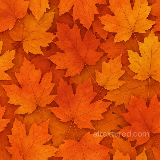 Synthetic Autumn Leaves Seamless Texture seamless Foliage PBR texture