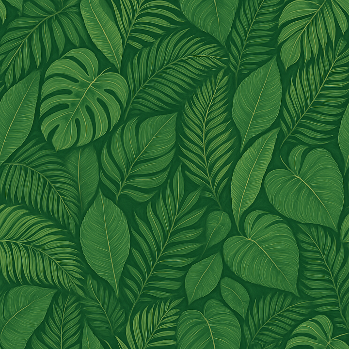 Fine Tropical Leaves seamless PBR texture preview