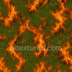 seamless Burning Green Lawn Texture texture 1024x1024 free download PBR