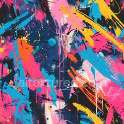 seamless Seamless 3D PBR Graffiti Texture Featuring Bright Paint Splashes and Drips texture 8k free download PBR