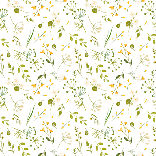 Featuring Delicate Wild Flower Greenery Pattern seamless Wild Flower  PBR texture