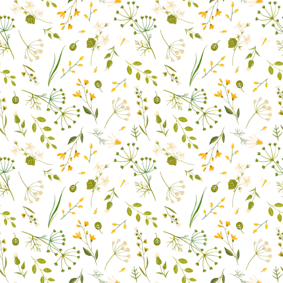 Featuring Delicate Wild Flower Greenery Pattern Wild Flower texture preview