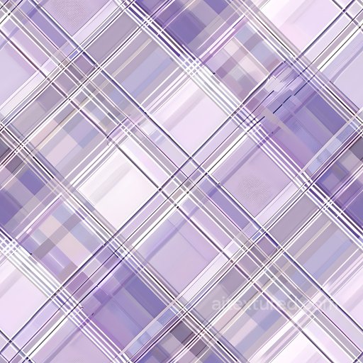 Seamless 3D Glossy Purple Plaid Metal PBR Texture with Geometric Panels texture preview