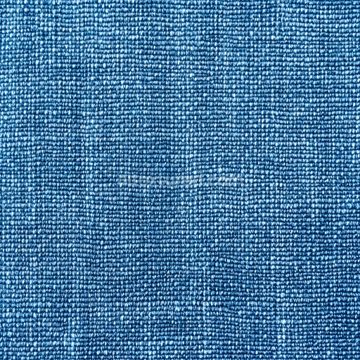 Seamless 3D PBR cracked denim fabric texture with fine frayed threads and deep blue hues