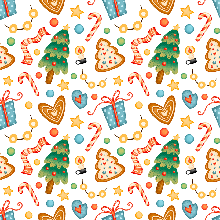 All Christmas Digital paper of Festive Christmas Digital Paper with Hol… seamless PBR texture preview