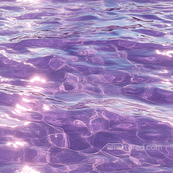Stylized Purple Water Surface Texture with Light Reflections Water texture preview