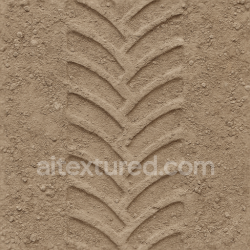seamless Seamless 3d texture pbr 8k construction tire print on compacted gravel with shallow tread and dust print texture 8k free download PBR