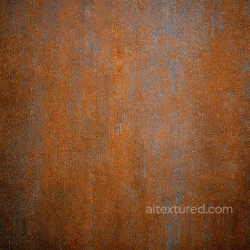 Rusted Metal Texture Featuring Orange Patina and Corrosion Detailing seamless Rust PBR texture