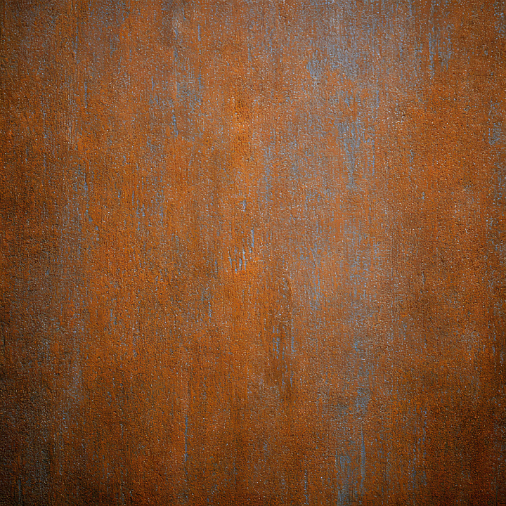 Rusted Metal Featuring Orange Patina and Corrosion Detailing seamless PBR texture preview