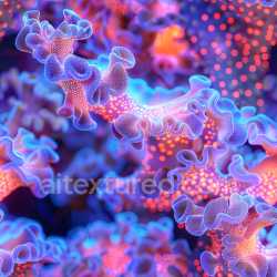 seamless 102_3D Glossy Seamless PBR Texture Featuring Vibrant Neon Organic Forms texture 8k free download PBR