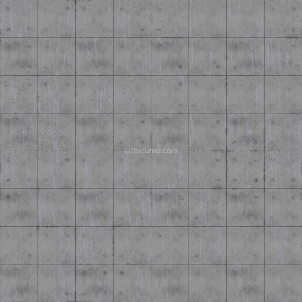 Seamless concrete PBR texture with realistic details
