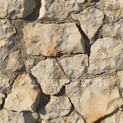seamless Seamless 3D Weathered Stone Wall PBR Texture with Earthy Beige Tones and Rough Surface texture 8k free download PBR