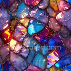 seamless Seamless 3D PBR Texture of Glossy Iridescent Multicolored Fractured Panels texture 8k free download PBR