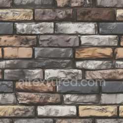 seamless Seamless 3D Cracked Brick Wall PBR Texture with Multicolor Rough Surface texture 8k free download PBR