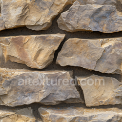 seamless Seamless 3D Weathered Sandstone Stone Wall PBR Texture with Natural Cracks and Rough Surface texture 8k free download PBR